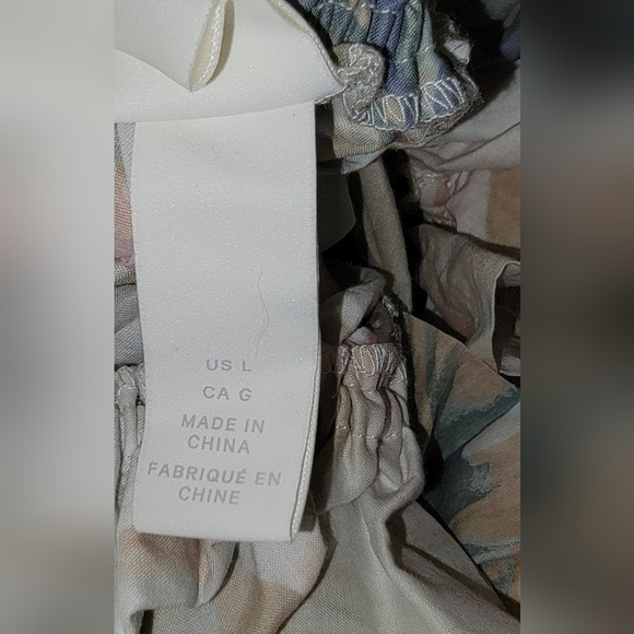 H&M sz L Floral Boho-oversized Lagenlook Off The Shoulder dress BLOGGER SPECIAL - Picture 4 of 5